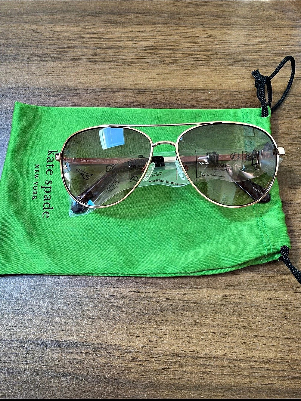 Kate Spade Dalia/S Brown & Gold Sunglasses